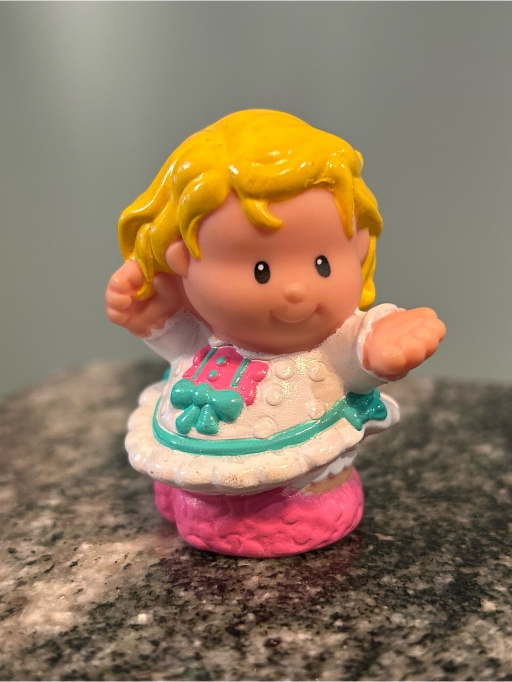 Rare Vintage Little People Chunky Sarah Lynn Christmas Morning Pajamas - 1998